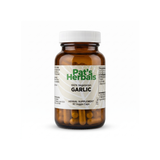 Pat's Herbals Garlic Capsules | 90 Vegan Capsules | Organic Garlic Supplement | Non-GMO | Gluten-Free | Made in USA | Amber Glass Bottle