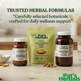 Pat's Herbals Garlic Capsules | 90 Vegan Capsules | Organic Garlic Supplement | Non-GMO | Gluten-Free | Made in USA | Amber Glass Bottle