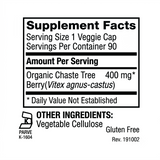 Pat's Herbals Chaste Tree Capsules | 90 Vegan Capsules | Organic Chasteberry (Vitex) Supplement | Non-GMO | Gluten-Free | Made in USA | Amber Glass Bottle