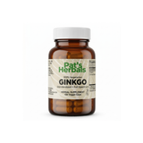 Pat's Herbals Ginkgo Biloba Capsules 180 Count | Organic Ginkgo Leaf Supplement | Vegan | Non-GMO | Gluten-Free | Made in USA | Amber Glass Bottle