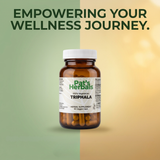 Pat's Herbals Triphala Capsules | 90 Vegan Capsules | Traditional Herbal Blend Supplement | Non-GMO | Gluten-Free | Made in USA | Amber Glass Bottle