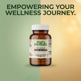 Pat's Herbals Moringa Leaf Capsules | 90 Vegan Capsules | Organic Moringa Leaf Supplement | Non-GMO | Gluten-Free | Made in USA | Amber Glass Bottle