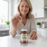 Pat's Herbals Ginkgo Biloba Capsules 180 Count | Organic Ginkgo Leaf Supplement | Vegan | Non-GMO | Gluten-Free | Made in USA | Amber Glass Bottle