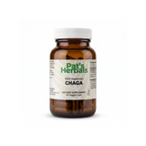 Pat's Herbals Chaga Mushroom Capsules | 60 Vegan Capsules | Premium Chaga Mushroom Supplement | Non-GMO | Gluten-Free | Made in USA | Amber Glass Bottle
