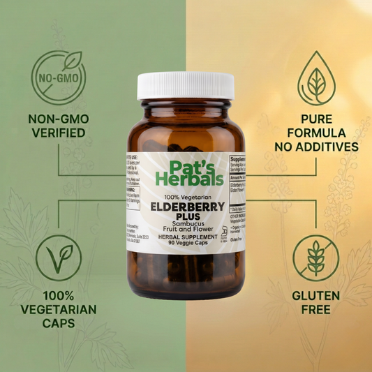 Elderberry Capsules | 90 Vegan Capsules | Premium Elderberry Supplement | Non-GMO | Gluten-Free | Made in USA | Amber Glass Bottle